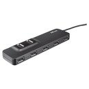 USB-Hub Trust 20576 Oila, 7-Ports, schwarz