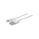 USB-Kabel CUC 150008, Typ Lightning, 1m Kabel, weiß