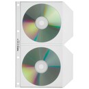 KOLMA CD/DVD DISPLAY BOOK POCKET FOR 2 CDS/DVDS PACK OF 25