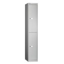 Bisley locker with 2 compartments 30,5x180,2x45,7 cm grey