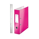 Leitz WOW lever arch file 180 degrees 80 mm pink