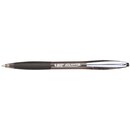 Bic Atlantis retractable ballpoint pen metal clip 1mm black