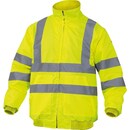 Visibility jacket DeltaPlus, rainproof, size M, yellow