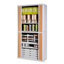 PAPERFLOW EASYOFFICE CUPBOARD 204,3 X 110 X 41,5CM GREY/BEECH